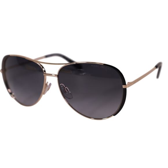 Marc Jacobs Accessories - Marc Jacobs Aviator Sunglasses - Gold / Black - NWT